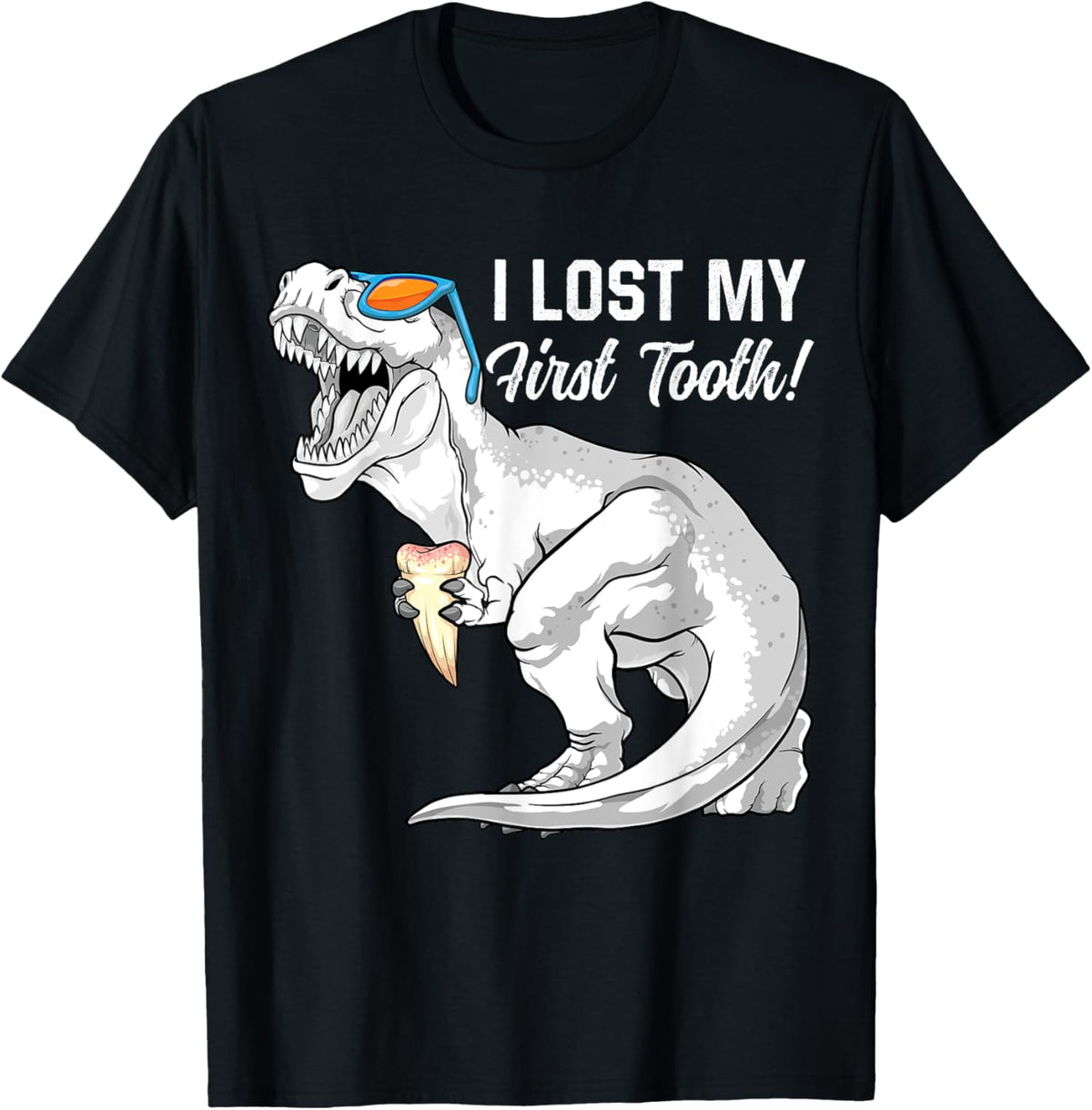 I Lost My First Tooth Dinosaur Baby Teeth Out Fairy T Rex T-Shirt