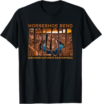 Horseshoe Bend Arizona Desert Hiking RV Travel Family Trip T-Shirt
