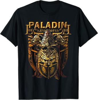Dwarven Paladin, Dwarf Knight, Tabletop RPG Fantasy Gamers T-Shirt