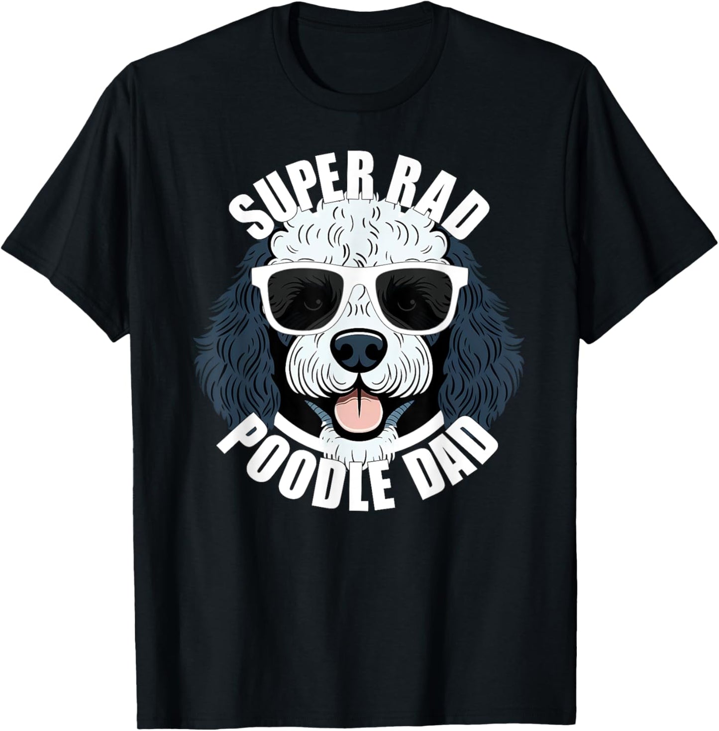 Poodle Dad Funny Father’s Day Parti Poodle Dog Dad Men’s T-Shirt