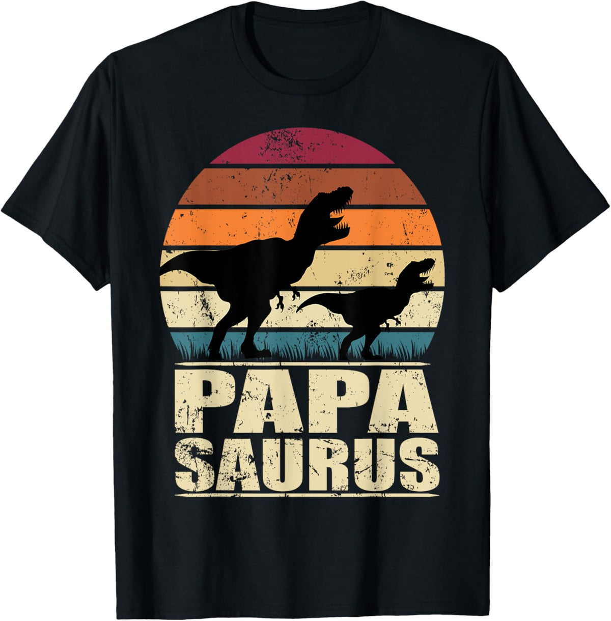 Papasaurus Rex Father Dinosaur Family Dino Daddy Papa Saurus T-Shirt