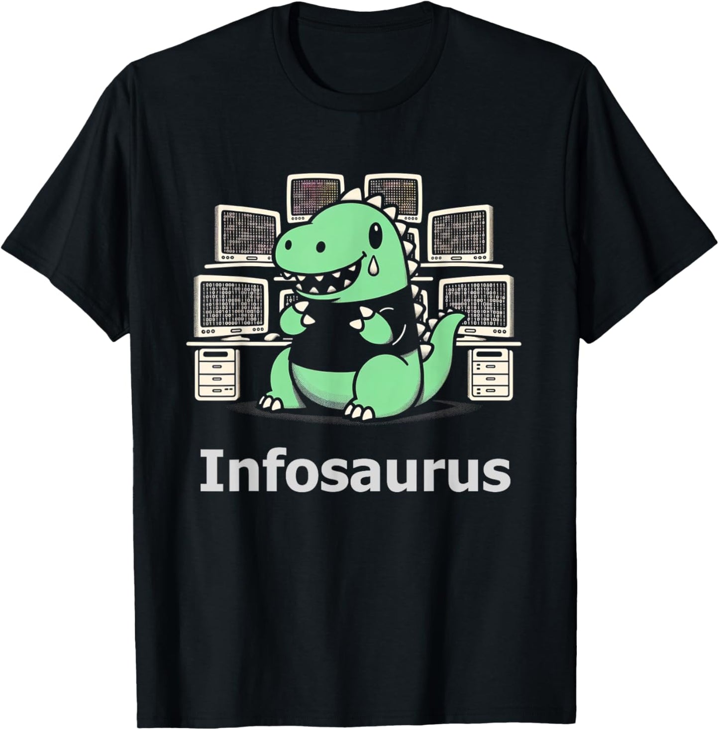 Infosaurus Funny Dinosaur Computer Science Computer Scientist T-Shirt
