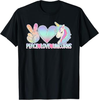 Peace Love Unicorns - Funny Magic Horse Lover Gift T-Shirt