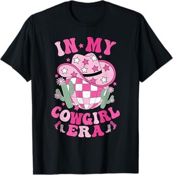 In My Cowgirl Era Groovy Cute Western Rodeo Cowgirls T-Shirt