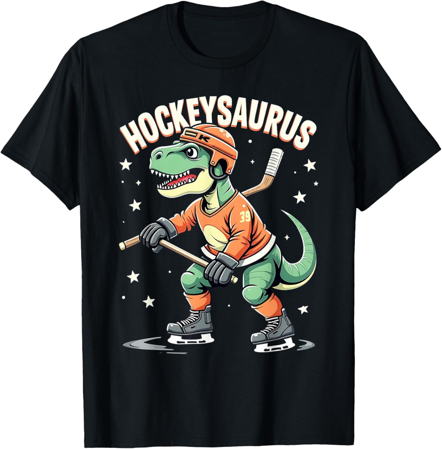 Hockeysaurus FunnyDinosaur Hockey Kids Hockey Boy T-Shirt