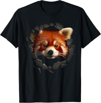 Red Panda Wall Artwork | Animal Red Panda T-Shirt