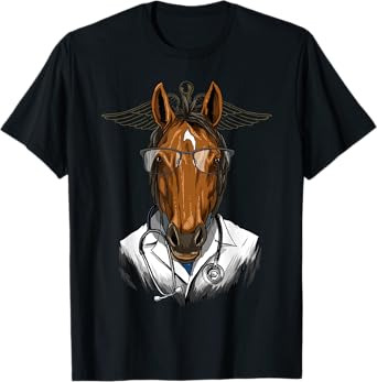 Horse Doctor Vet Veterinarian Animal Lover T-Shirt