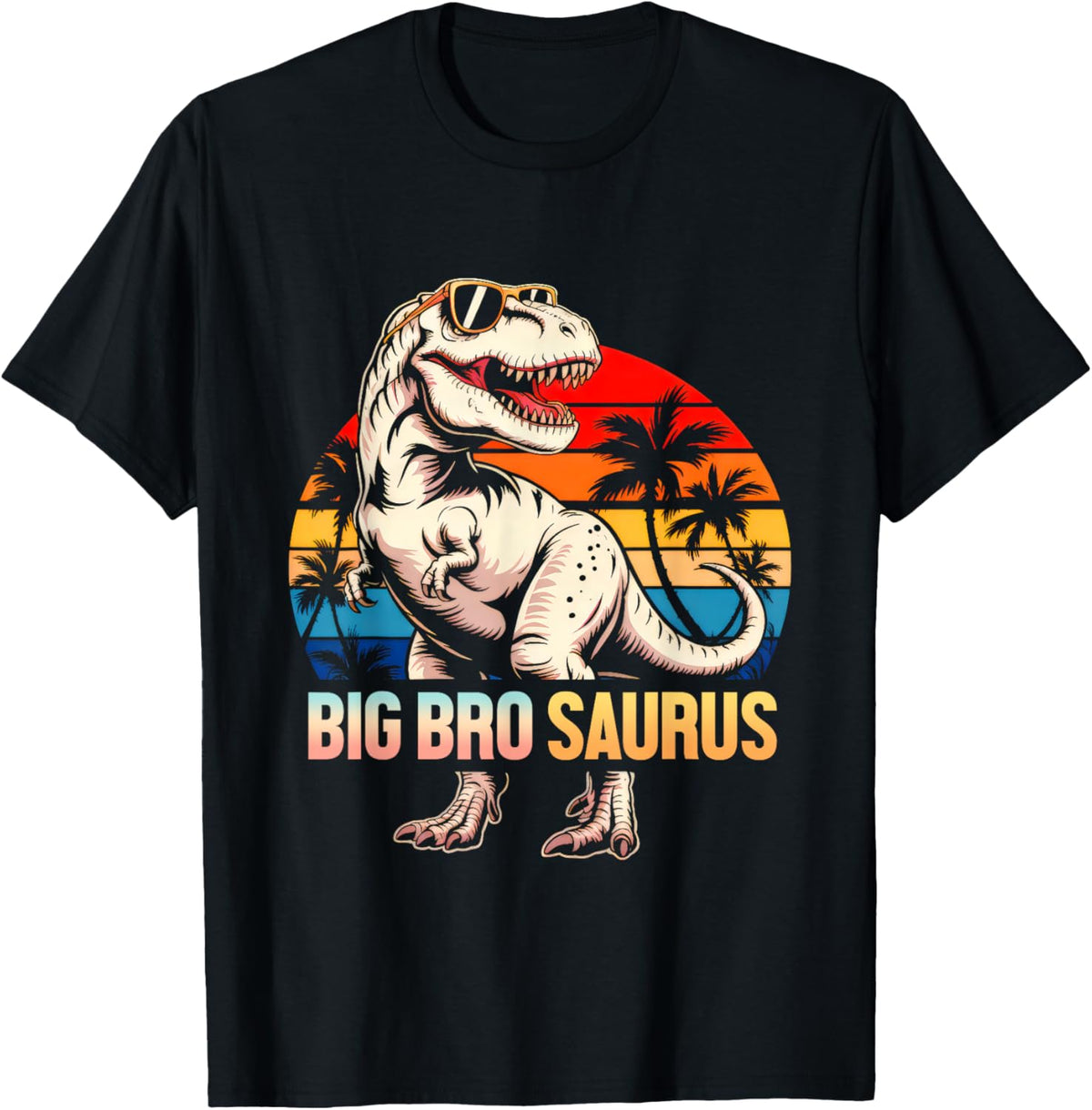Bigbrosaurus T Rex Dinosaur Big Bro Saurus Big Bro Family T-Shirt