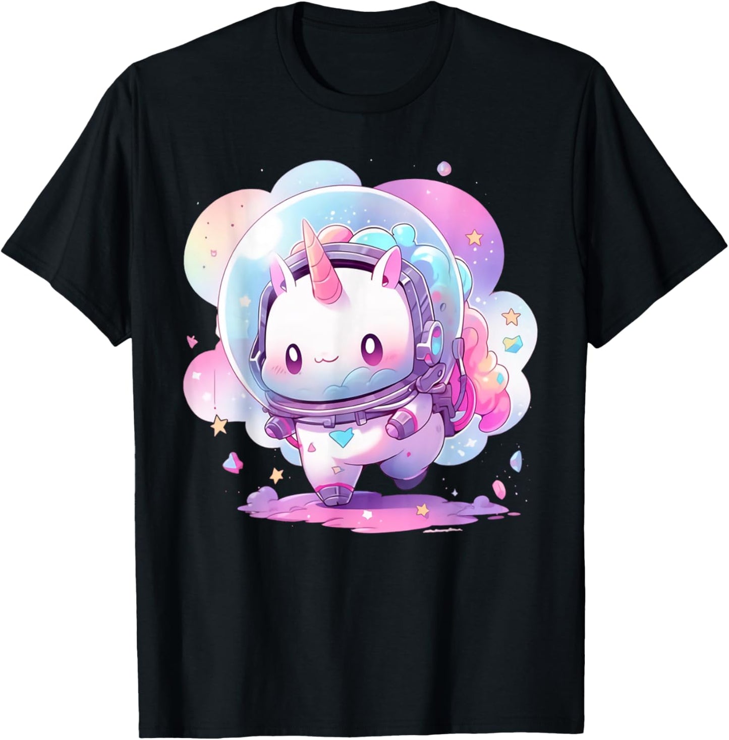 Astronaut Unicorn Cute Space Galaxy Toddler Girls Kids Women T-Shirt