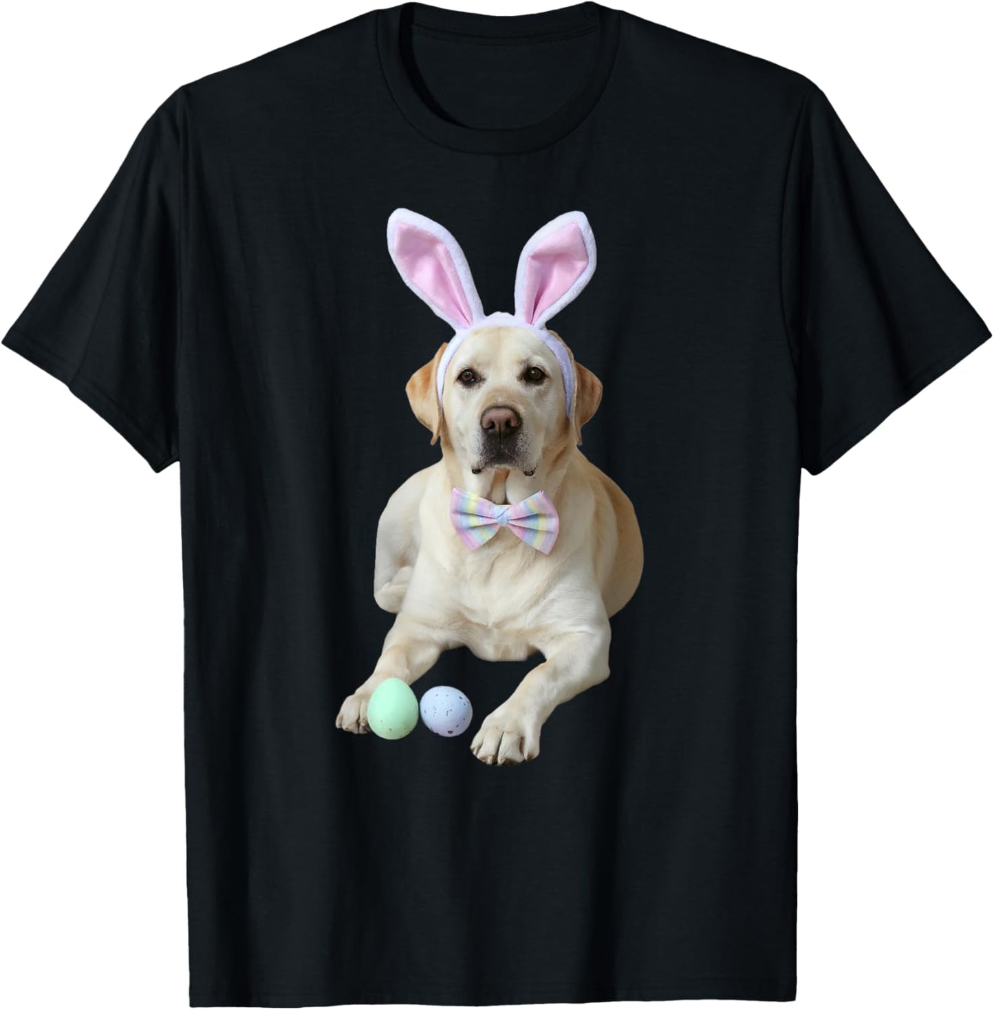 Yellow Lab Labrador Easter Dog Bunny Ears Egg Hunt Puppy Pup T-Shirt