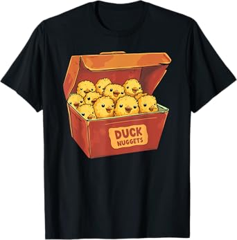 Duck Nuggets Foodie For Men Women Duck Chicken Nugget Kids T-Shirt