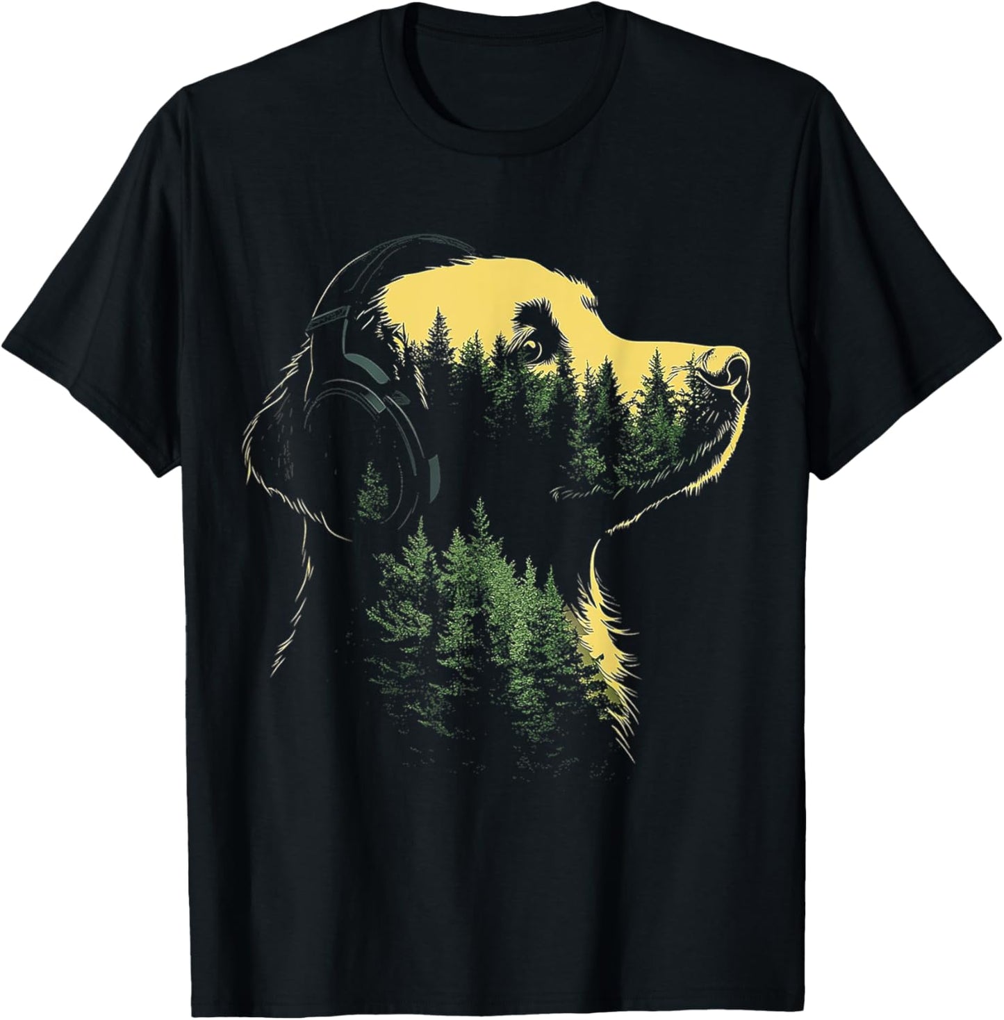 Flat Coated Retriever Dog Art Flat Coated Retriever T-Shirt