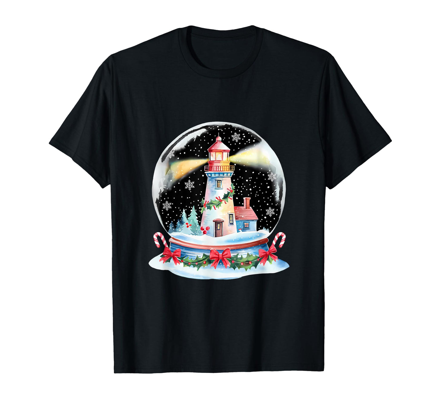 Christmas Ball Lighthouse Xmas Merry Christmas Winter T-Shirt