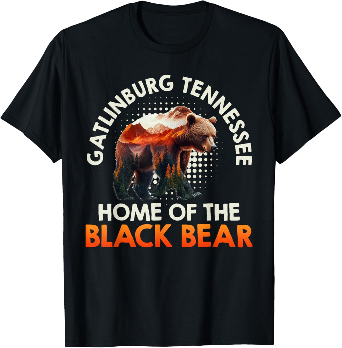 Smokies GATLINBURG TENNESSEE HOME OF THE BLACK BEAR T-Shirt