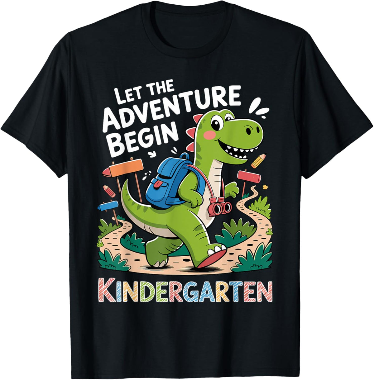 Let The Adventure Begins Back to School Kindergarten Toddler T-Shirt