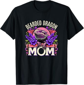Bearded Dragon Mom Shirt Pogona Reptile Bearded Dragons T-Shirt