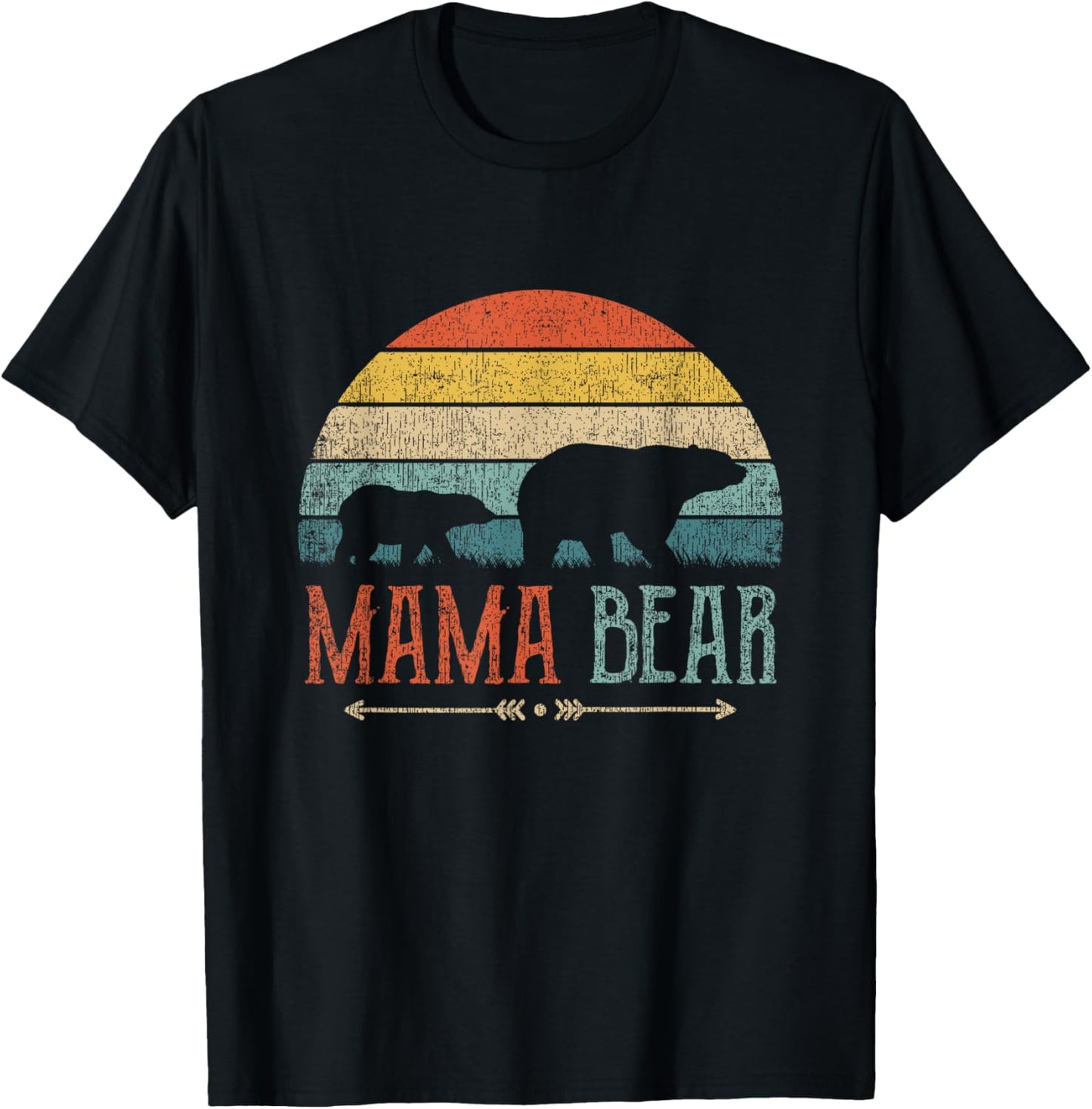 Cute Mama Bear Shirt Vintage Mother's Day Retro Mom T-Shirt