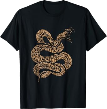 King Cobra Hissing Distressed Snake Lover Gift T-Shirt