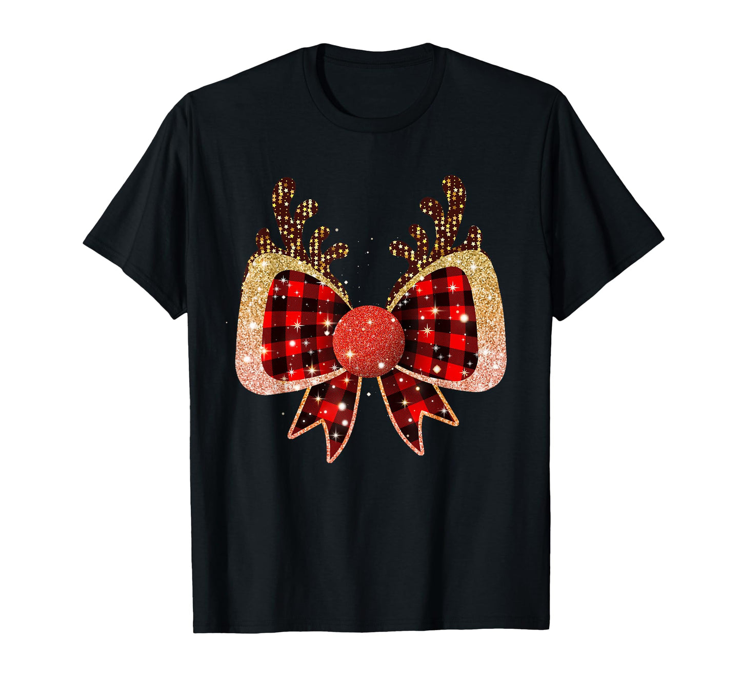 Funny Christmas Outfit for Men Women Kids Christmas T-Shirt Women Girls Kids Black Small Classic Fit Round Collar Short Sleeve T-Shirt