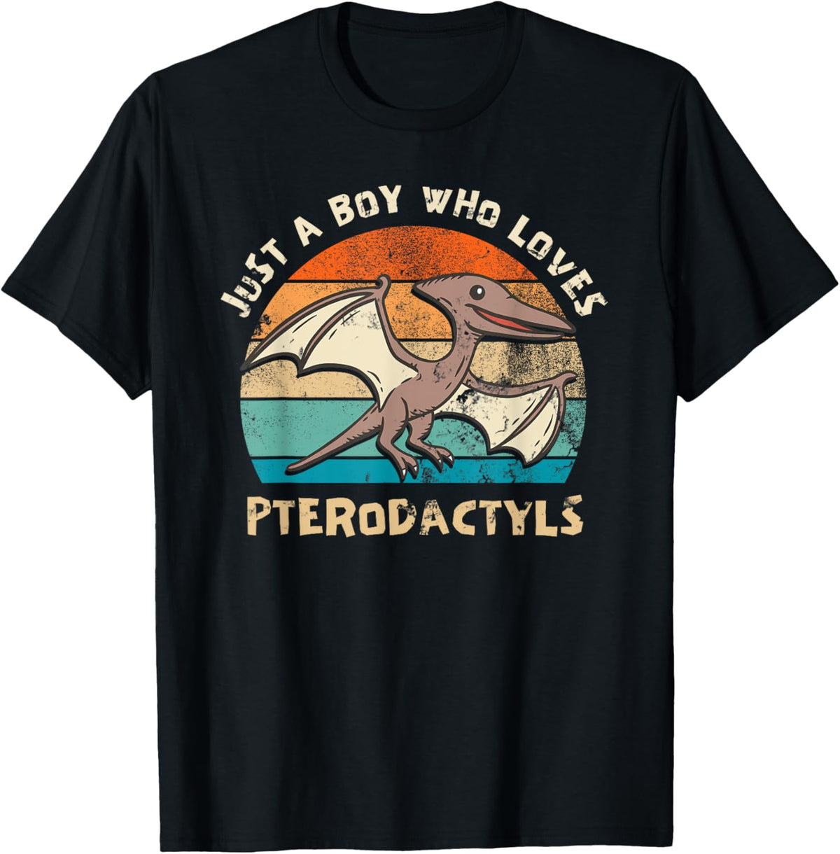 Just A Boy Who Loves Pterodactyls Kids Toddler Baby 5T 4T 3T T-Shirt