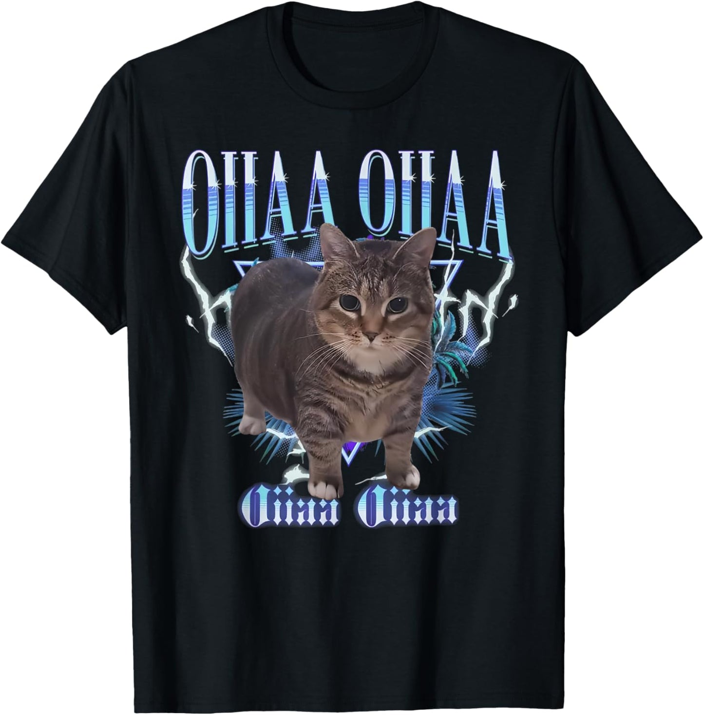 Cute OIIA OIIA CAT Spinning Cat Meme Funny Trendy Cat T-Shirt