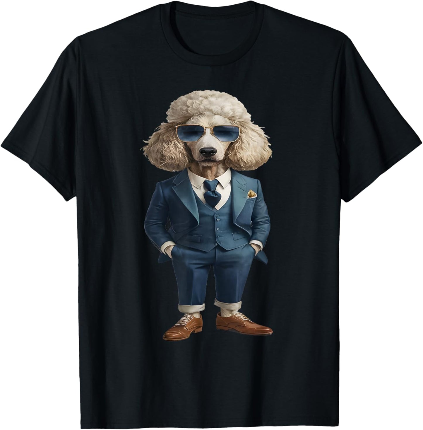 Men Woman Poodle Suit Poodle T-Shirt