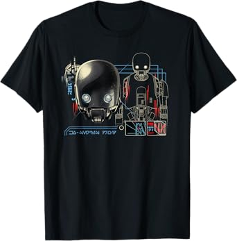 Star Wars Andor Season 2 K-2SO KX-Series Droid Readout T-Shirt