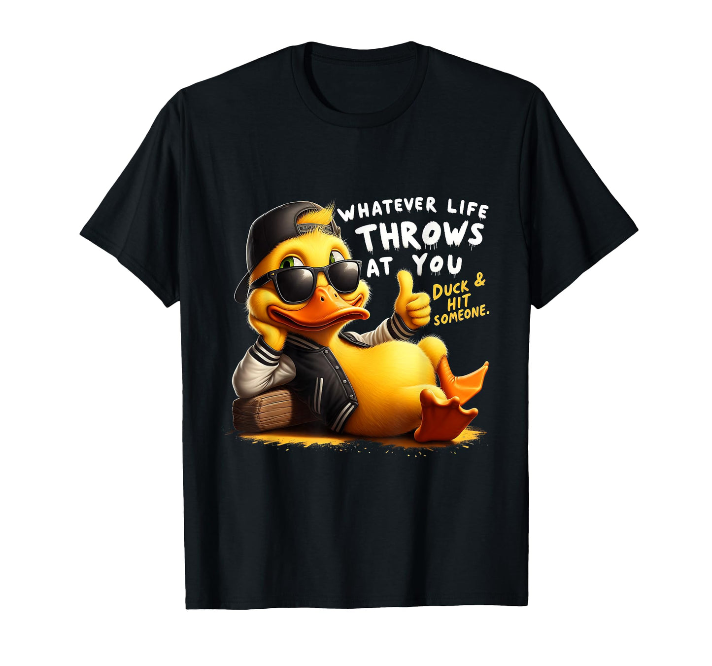 Humor Duck Meme Sarcastic Funny Duck Funny Joke Quote T-Shirt