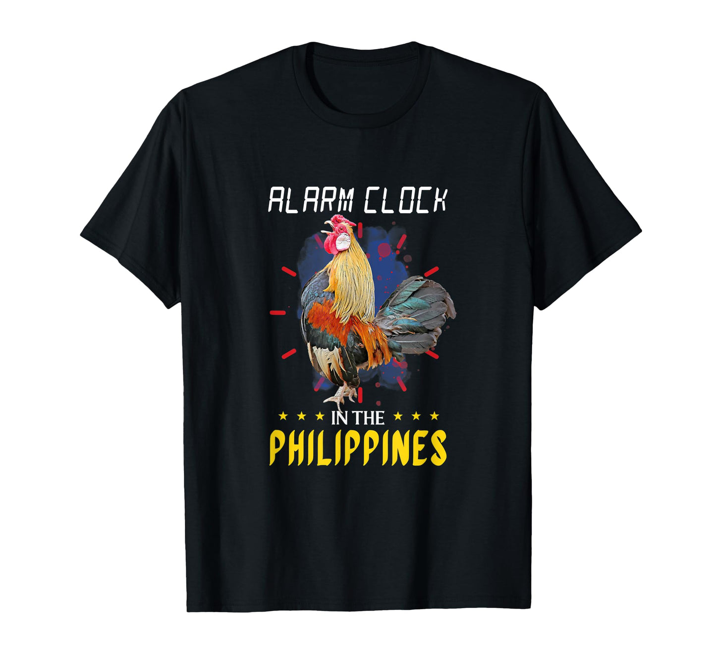 Funny Filipino Chicken Alarm Clock in the Philippines Pinoy T-Shirt