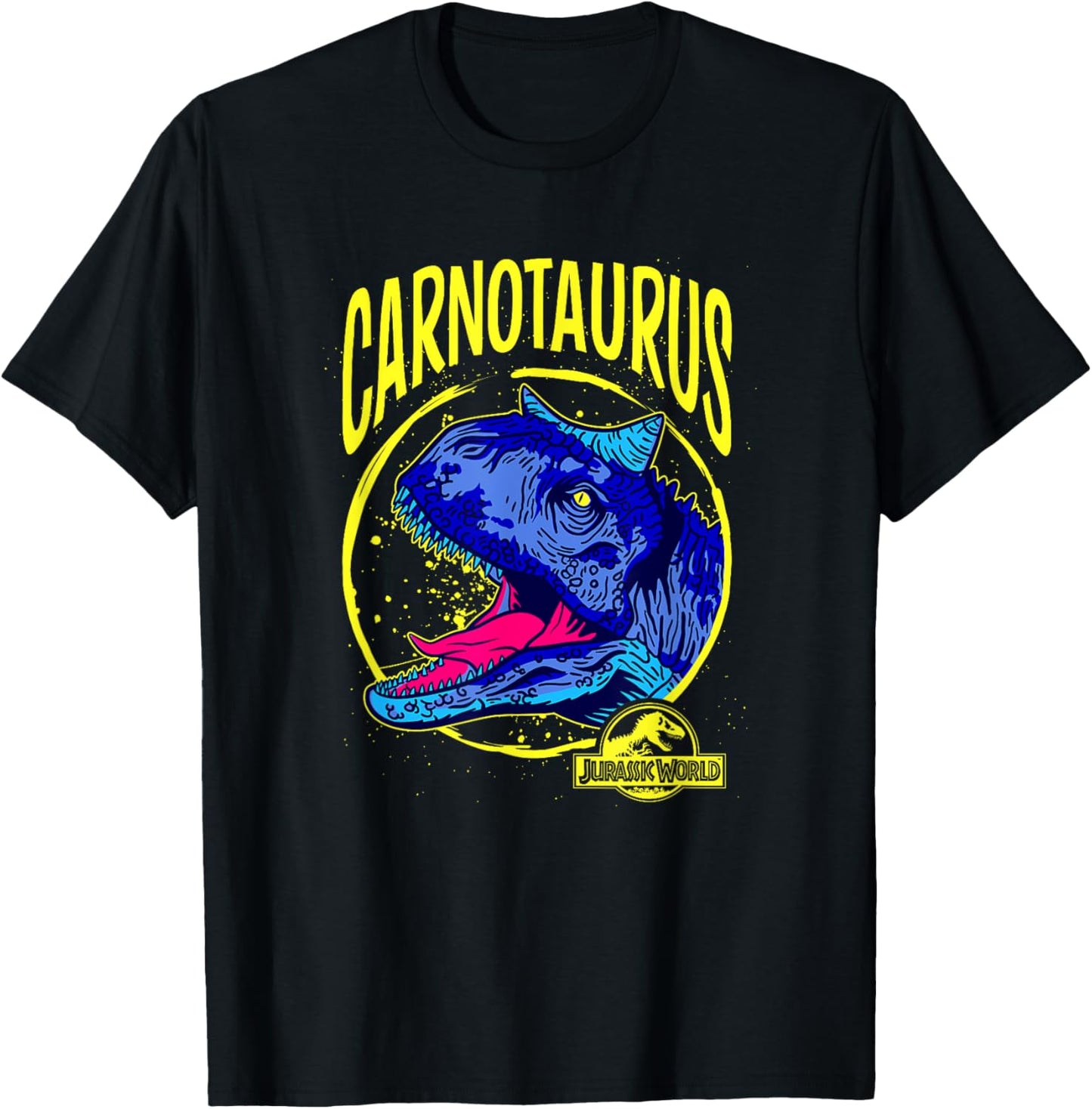 Fallen Kingdom Carnotaurus Color Retro Logo T-Shirt