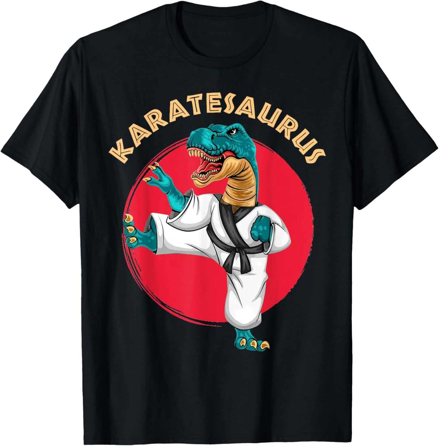 Karatesaurus Funny Karate Dinosaur T-Shirt