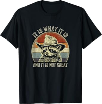 It Is What It Is And It Is Not Great Raccoon Trash Panda T-Shirt