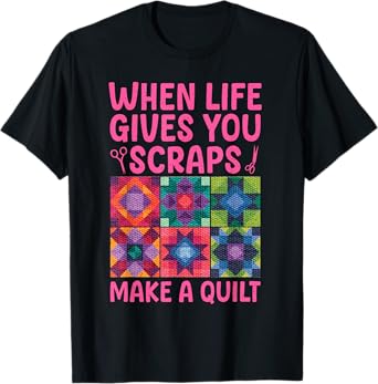 Quilting Design For Women Grandma Quilt Lover Sewing Quilter T-Shirt