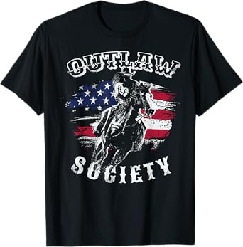 cowboy outlaw society gift for lover horses herde West texas T-Shirt