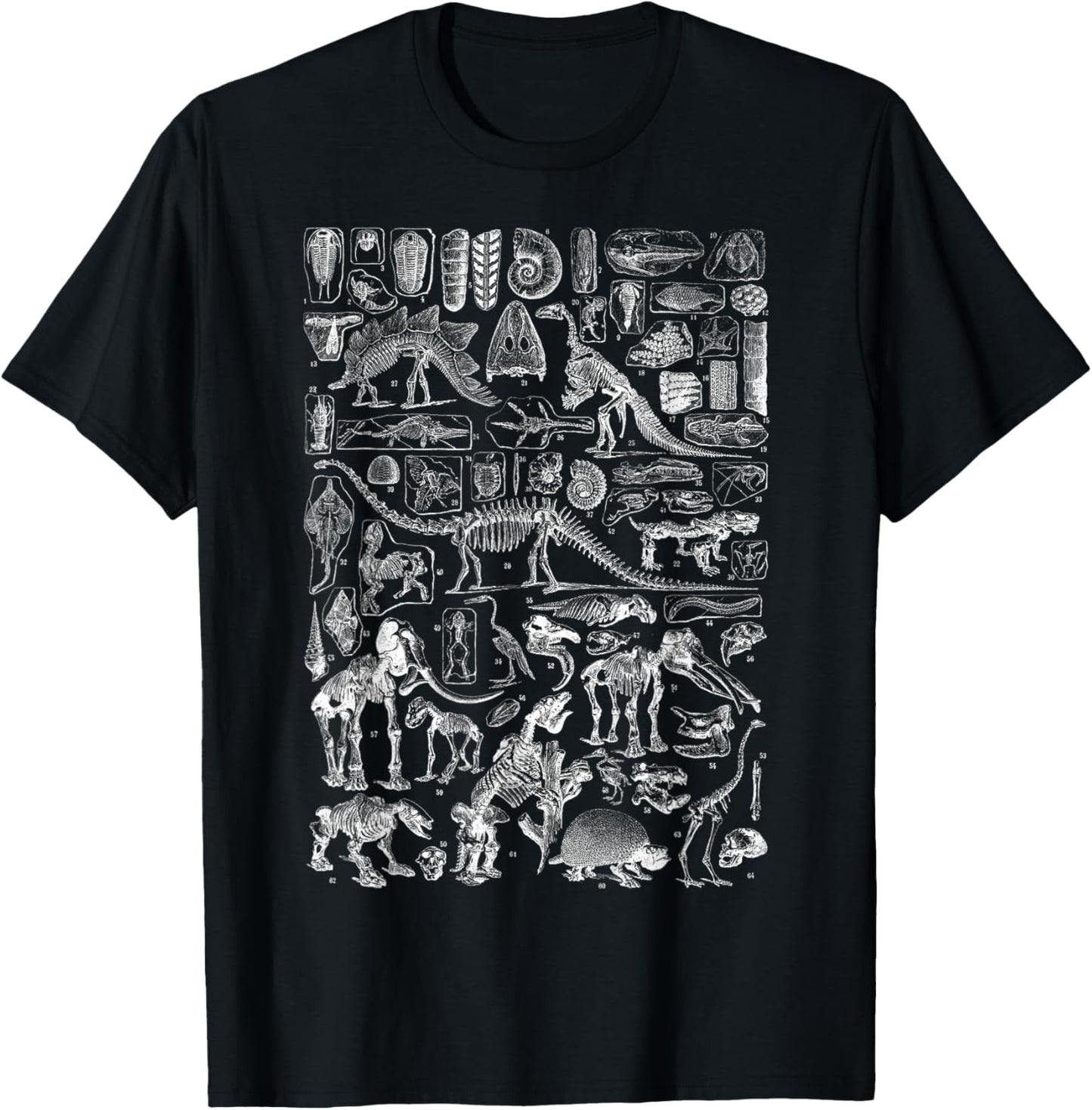 Dinosaur Fossils T-Rex Paleontology Science Archeology Gift T-Shirt