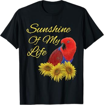 Eclectus Parrot, Female, Sunshine Sunflower T-Shirt