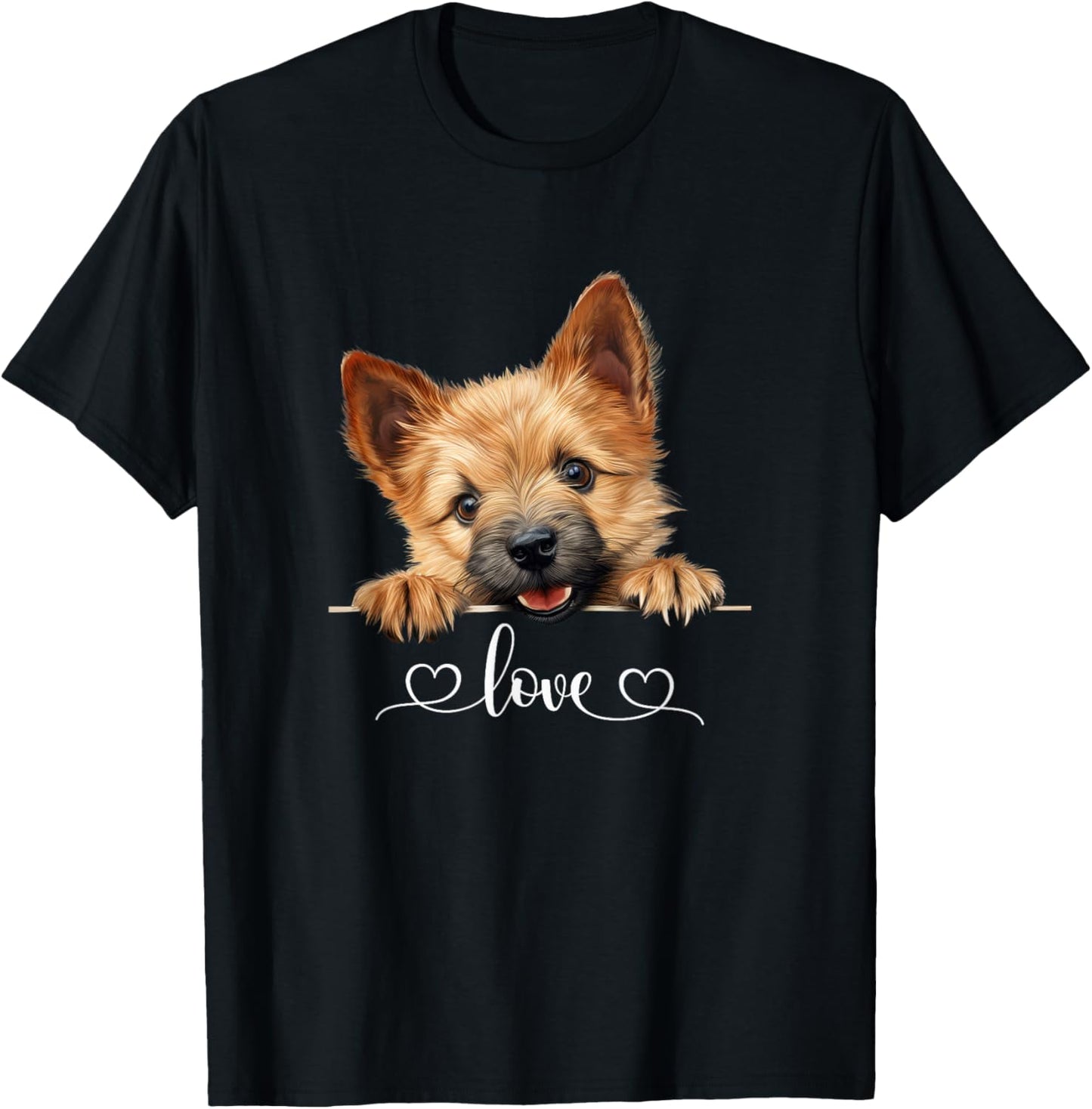 Cute Dog Graphic Love Norwich Terrier Dog T-Shirt