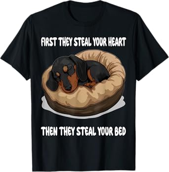 Dachshund Wiener Doxie Sleeping Pajamas Nightgown T-Shirt