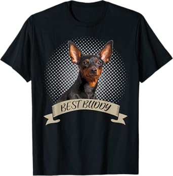 Miniature Pinscher Best Buddy Pet Portrait T-Shirt