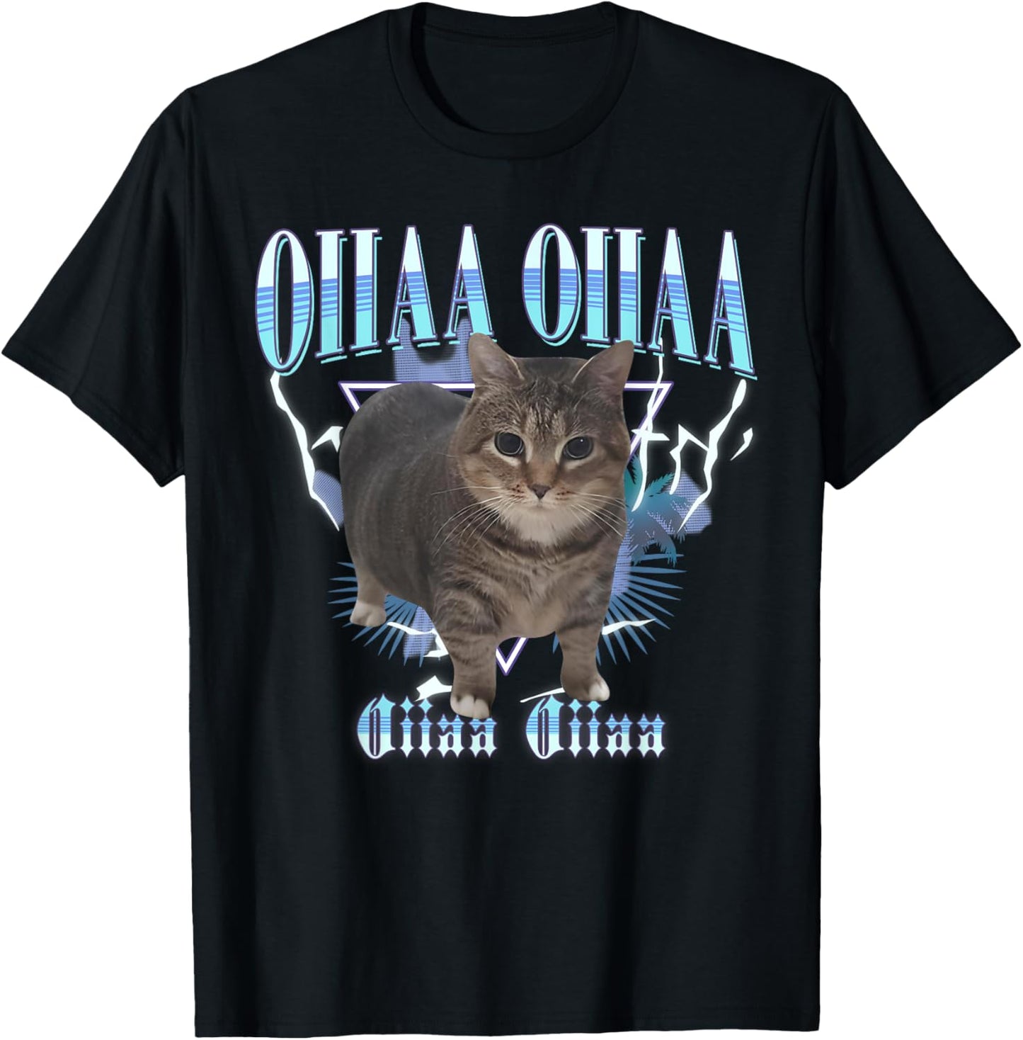 Spining Cat Meme Oiiaa Oiiaa Cat Funny Cute Meme Adults Kids T-Shirt