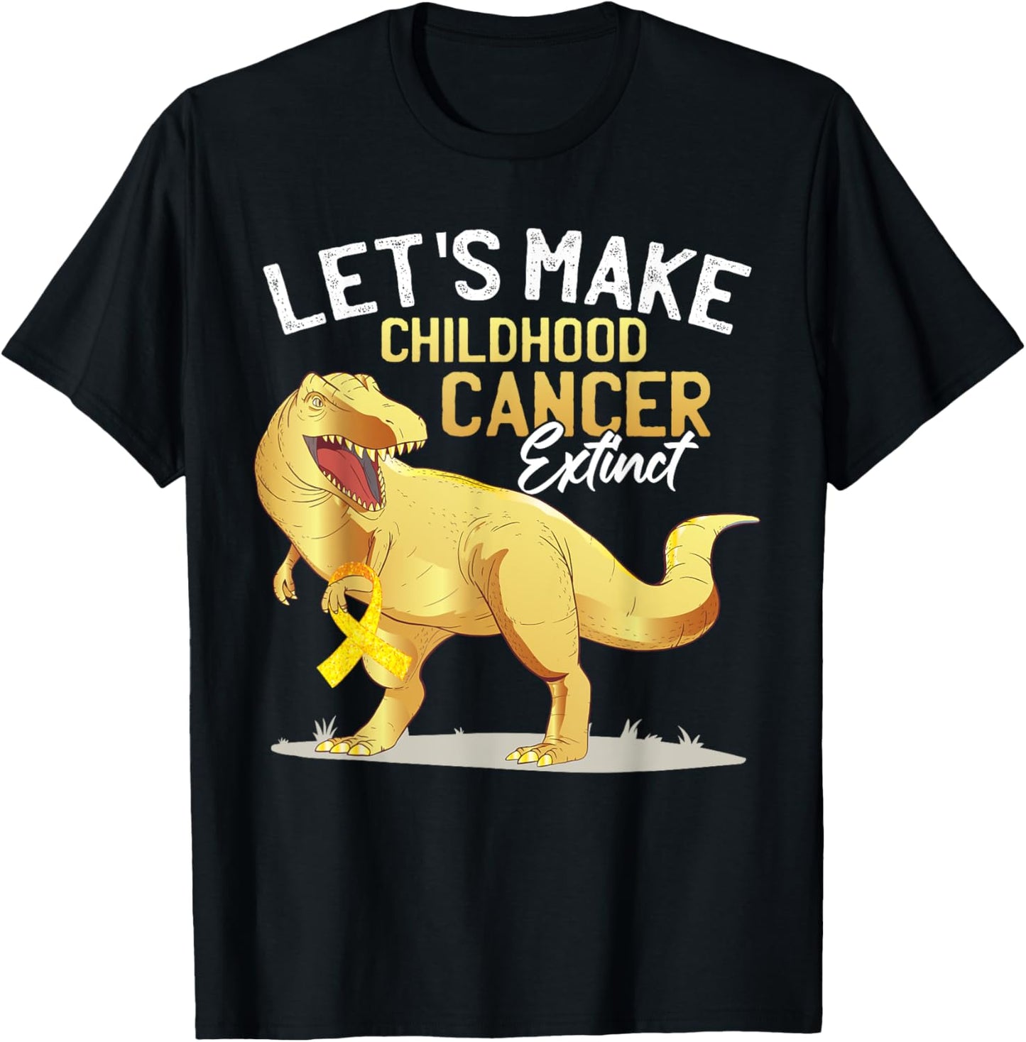 Childhood Cancer Dinosaur Childhood Cancer Awareness Month T-Shirt