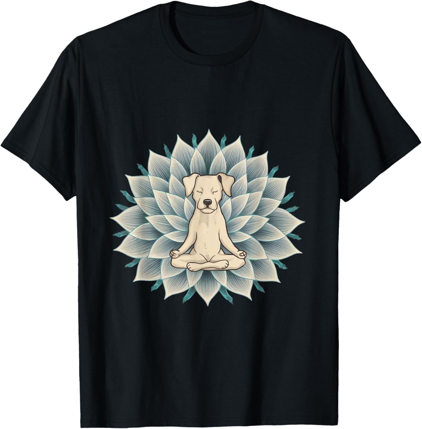 Buddha Yoga Dog Shirt Meditation Lotus Flower T-Shirt T-Shirt