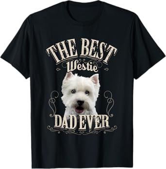 Best Westie Papa Aller West Highland White Terrier Gift T-Shirt