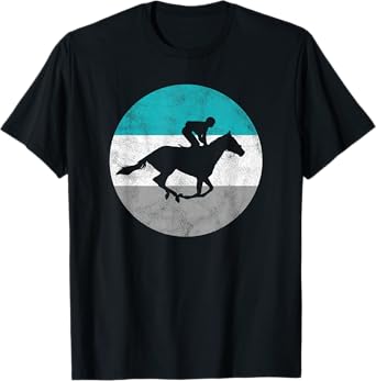 Horse Racing Jockey Retro Gift For Men Women Boys & Girls T-Shirt