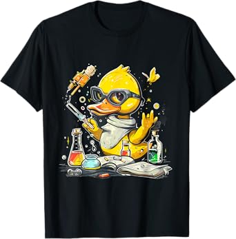 Rubber Duck Science Teacher Rubber Duckie Physics Chemists Men Women Kids T-Shirt