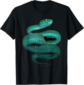 Green Pit Viper | Davidsfeed | Snake, reptile, animal, pet T-Shirt