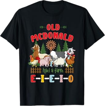 Nursery Rhymes for Kids and Toddler or Old McDonald T-Shirt