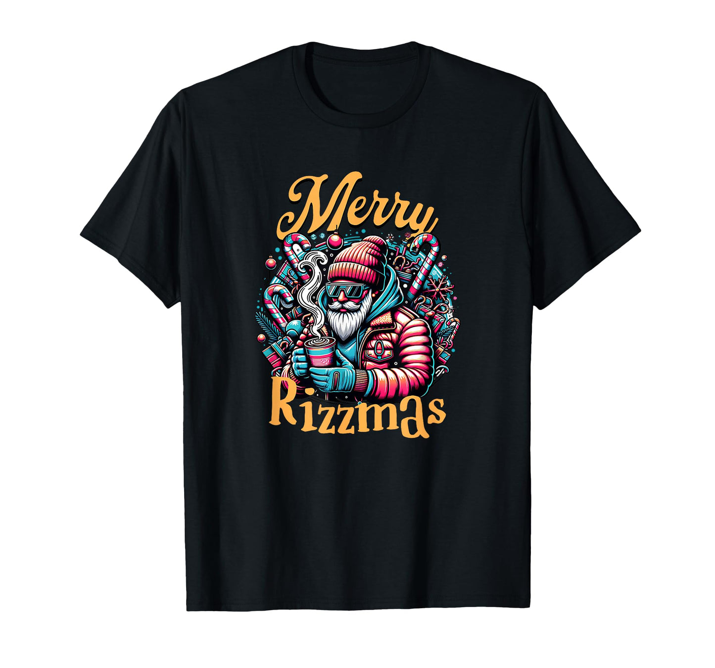 Merry Rizzmas, viral influencer skibidi christams brain rot T-Shirt