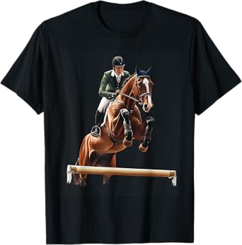 Show Jumping Equestrian Riding T-Shirt