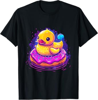 Rubber Duckie Duck Lover Donut Rubber Duckling Rubber Duck T-Shirt